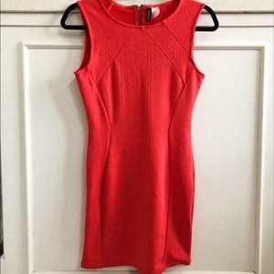 H&M Coral Form Fitting Dress